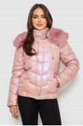 Куртка женская демисезонная короткая, цвет розовый, 244R22-828 - фото № 0