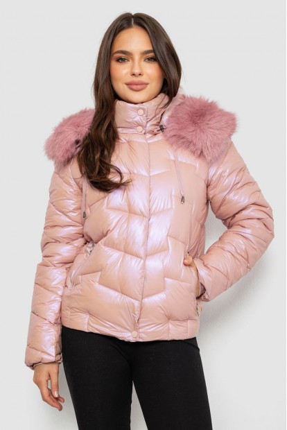 Куртка женская демисезонная короткая, цвет розовый, 244R22-828