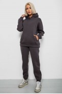 Спортивный костюм женский на флисе, цвет темно-серый, 247R2040 - фото № 2