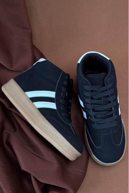 Кроссовки женские демисезонные, цвет черно-белый, 248RSD20-8R