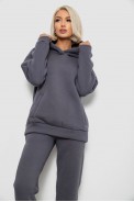 Спортивный костюм женский на флисе, цвет серый, 247R2040 - фото № 1