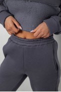 Спортивный костюм женский на флисе, цвет серый, 247R2040 - фото № 5