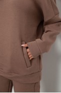 Спортивный костюм женский на флисе, цвет мокко, 247R2040 - фото № 4