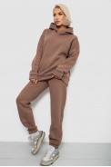 Спортивный костюм женский на флисе, цвет мокко, 247R2040 - фото № 2