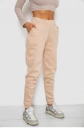 Спортивные штаны женские на флисе  -уценка, цвет светло-бежевый, 238R57013-U-2 - фото № 2