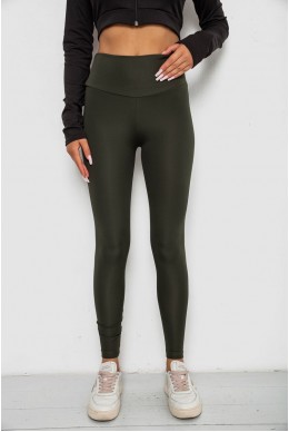 Лосини однотонні  -уцінка, колір хакі, 238R57308-U-3