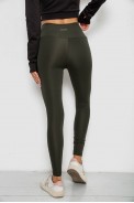 Лосини однотонні  -уцінка, колір хакі, 238R57308-U-3 - фото № 3