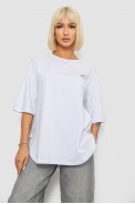 Футболка женская с принтом, цвет белый, 244R2017 - фото № 0