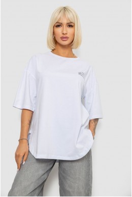 Футболка женская с принтом, цвет белый, 244R2017