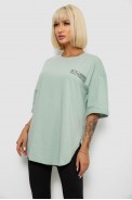 Футболка женская с принтом, цвет оливковый, 244R2017 - фото № 2