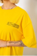 Футболка женская с принтом, цвет желтый, 244R2017 - фото № 4