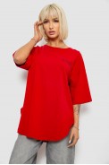 Футболка женская с принтом, цвет красный, 244R2017 - фото № 0