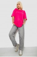 Футболка женская с принтом, цвет розовый, 244R2017 оптом - фото № 1