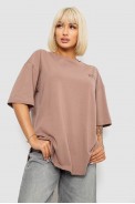 Футболка женская с принтом, цвет мокко, 244R2017 - фото № 0