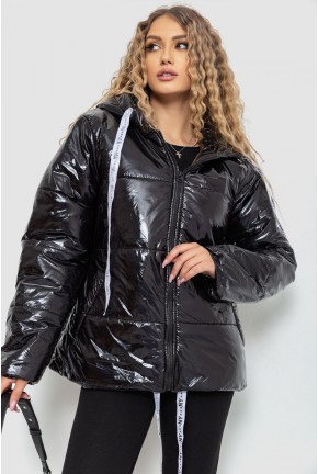 Куртка жіноча демісезонна, колір чорний, 235R169