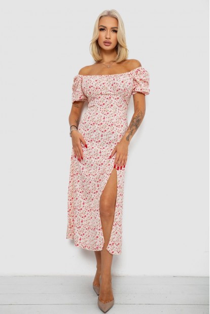 Платье софт с принтом, цвет розовый, 230R010