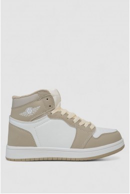 Кросівки жіночі зимові на хутрі, колір біло-сірий, 248RHB470