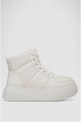 Кроссовки женские зимние на меху  -уценка, цвет белый, 248RK06-U