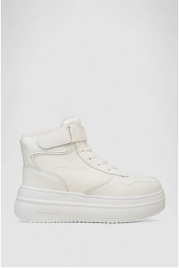 Кросівки жіночі зимові на хутрі  -уцінка, колір білий, 248RAM04-U-1