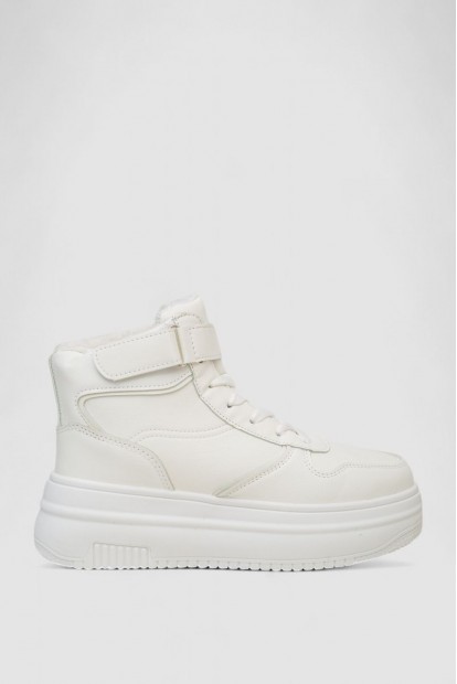 Кросівки жіночі зимові на хутрі  -уцінка, колір білий, 248RAM04-U-1