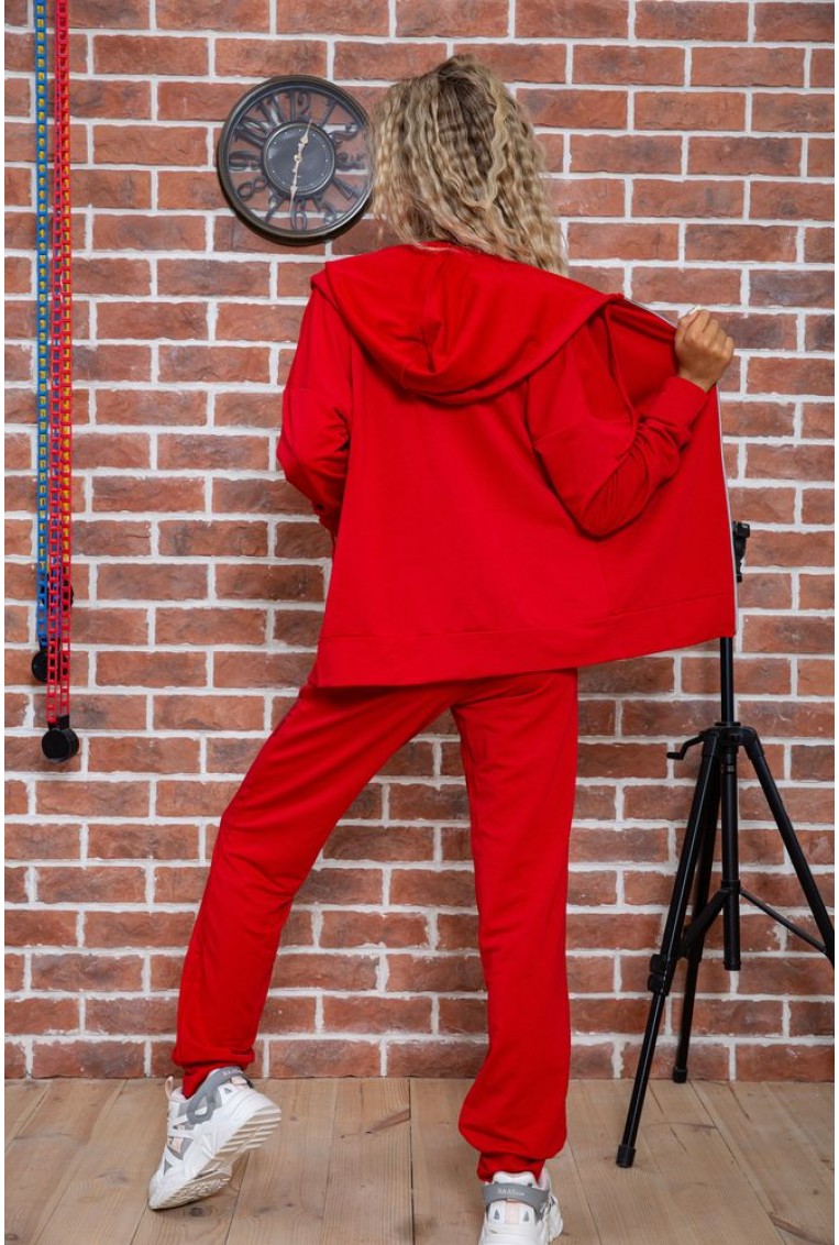 Купить Спортивный костюм тройка женский красный 176R1030 - Фото №6