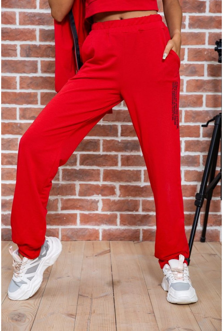 Купить Спортивный костюм тройка женский красный 176R1030 - Фото №9