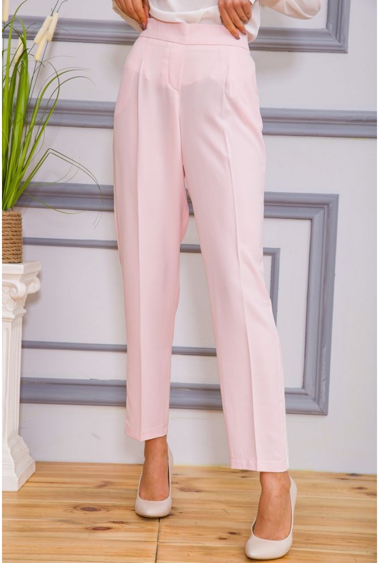 Купити Штани жіночі, колір рожевий, 182R311 - Фото №1