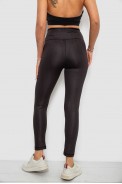 Лосини жіночі однотонні з принтом, колір чорний, 214R926 оптом - фото № 3