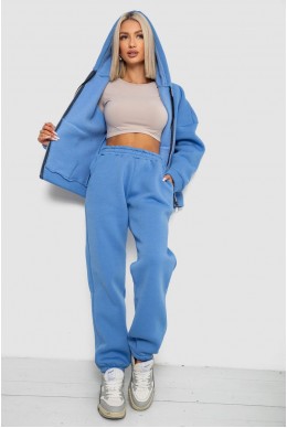 Спортивний костюм жіночий на флісі  -уцінка, колір джинс, 238R5715-U-4