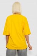Футболка жіноча з принтом, колір жовтий, 244R6005 оптом - фото № 3