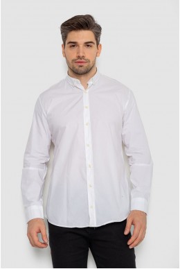 Сорочка чоловіча котонова повсякденна  -уцінка, колір білий, 247R426-U-3