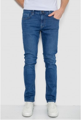Джинси чоловічі однотонні  -уцінка, колір синій, 247R1085-U-1