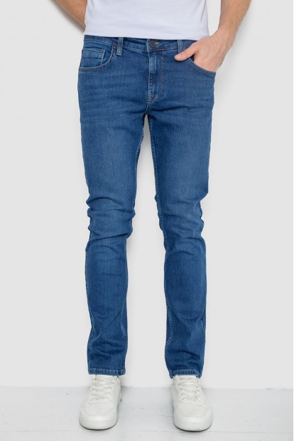 Джинси чоловічі однотонні  -уцінка, колір синій, 247R1085-U-1