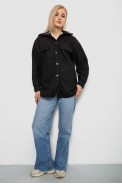 Рубашка -бомбер женская, цвет черный, 257R153 оптом - фото № 1