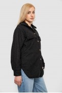 Рубашка -бомбер женская, цвет черный, 257R153 оптом - фото № 2