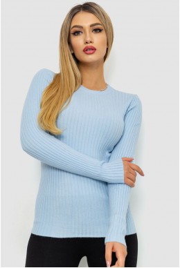 Кофта женская однотонная  -уценка, цвет светло-голубой, 244R2031-U