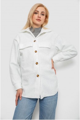 Рубашка -бомбер женская, цвет белый, 257R153