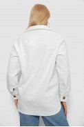 Сорочка-бомбер жіноча, колір білий, 257R153 оптом - фото № 3