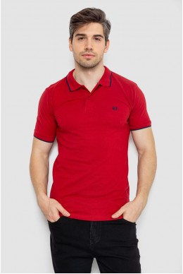 Поло мужское котоновое  -уценка, цвет бордовый, 247R301-U-7