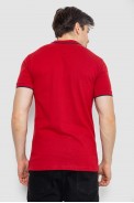 Поло мужское котоновое  -уценка, цвет бордовый, 247R301-U-7 - фото № 3