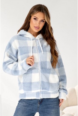 Кофта женская "Тедди", цвет голубой, 257R48-5