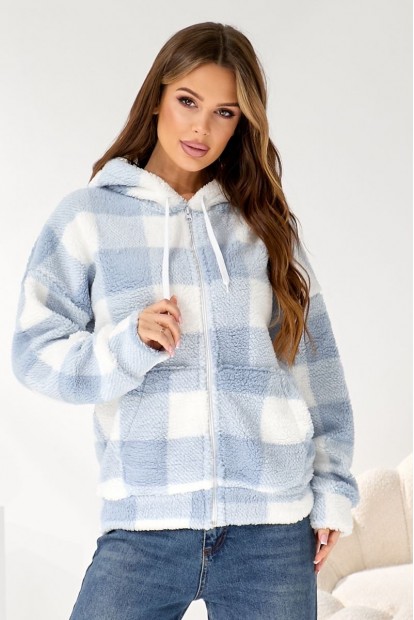 Кофта женская "Тедди", цвет голубой, 257R48-5