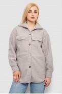 Рубашка -бомбер женская, цвет серый, 257R153 оптом - фото № 0