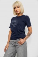 Футболка женская с принтом, цвет синий, 241R139 - фото № 2