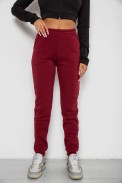 Спортивные штаны женские на флисе  -уценка, цвет бордовый, 238R58600-U - фото № 0