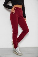 Спортивные штаны женские на флисе  -уценка, цвет бордовый, 238R58600-U - фото № 2