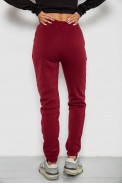 Спортивные штаны женские на флисе  -уценка, цвет бордовый, 238R58600-U - фото № 3