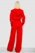 Спортивный костюм женский однотонный, цвет красный, 244R1074AG - фото № 3