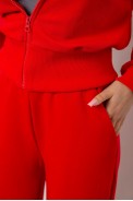 Спортивный костюм женский однотонный, цвет красный, 244R1074AG - фото № 5