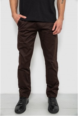 Штани чоловічі класичні, колір шоколадний, 243RXK39-6